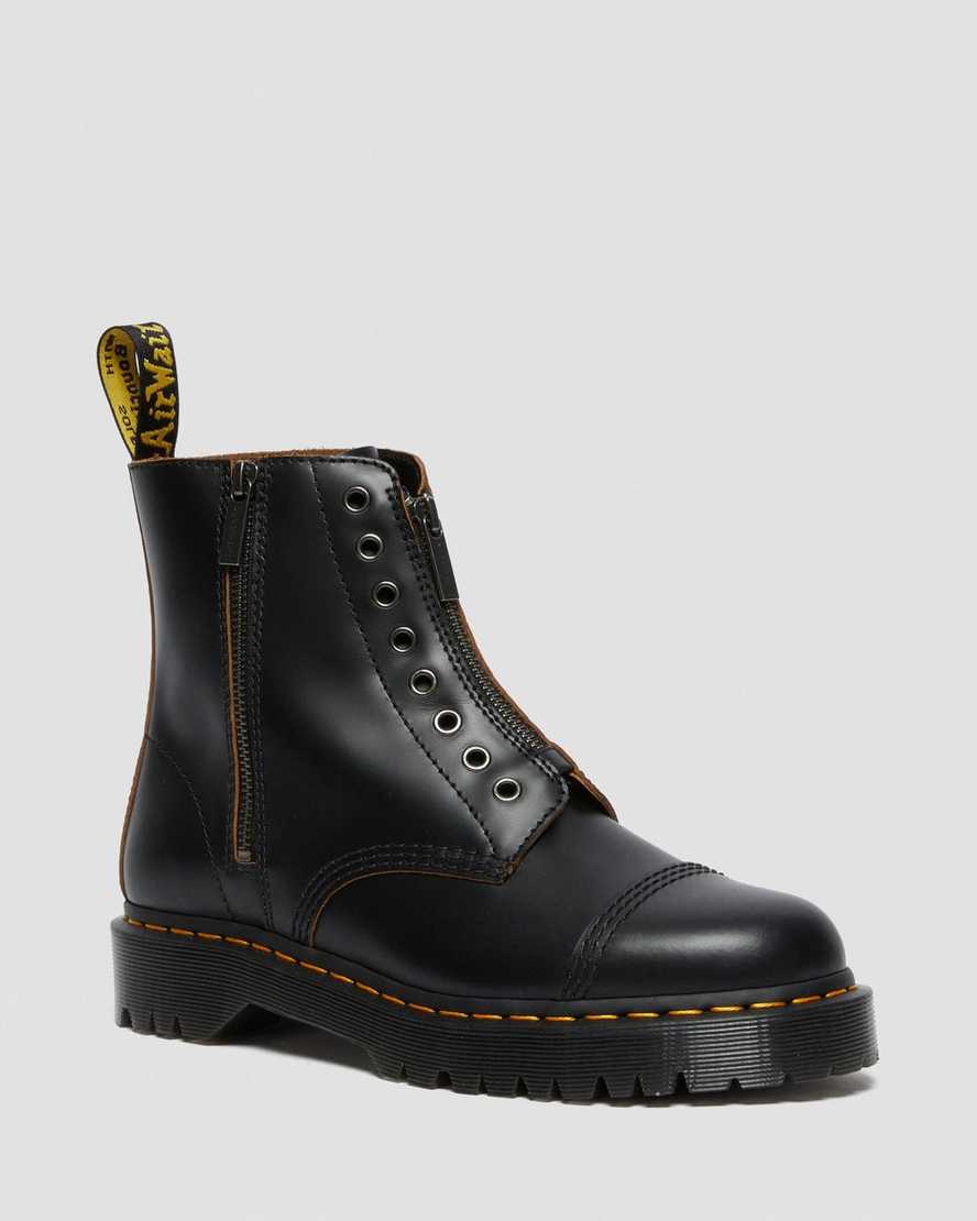 Dr. Martens 1460 Laceless Bex Nahka Miesten Originals Nilkkurit - Mustat Nilkkurit [263-HKOBNW]